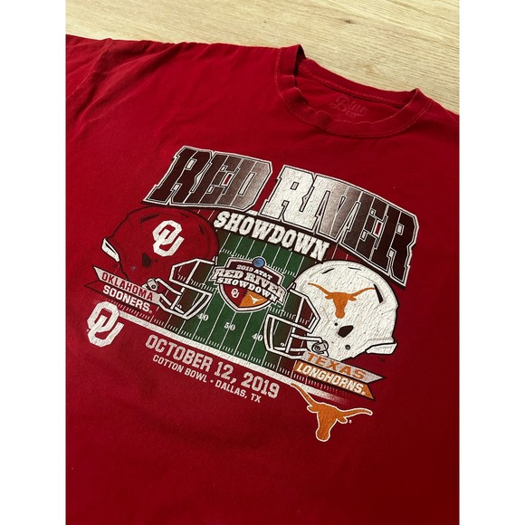 Oklahoma vs Texas Red River showdown 2019 Men’s Tshirt size XXL - Picture 3 of 4